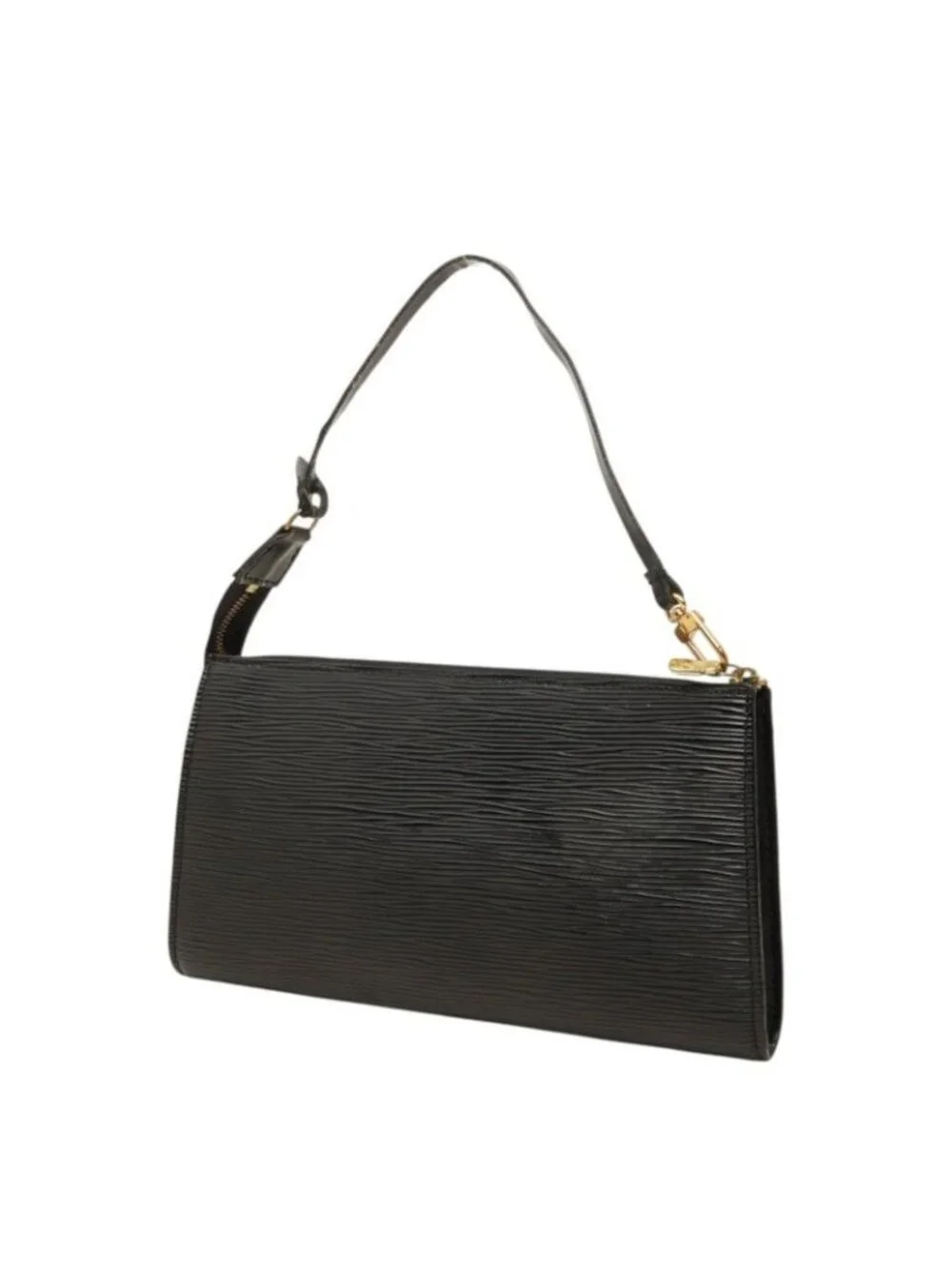 Louis Vuitton Epi Pochette Accessoires Pouch Handbag Noir Black Leather